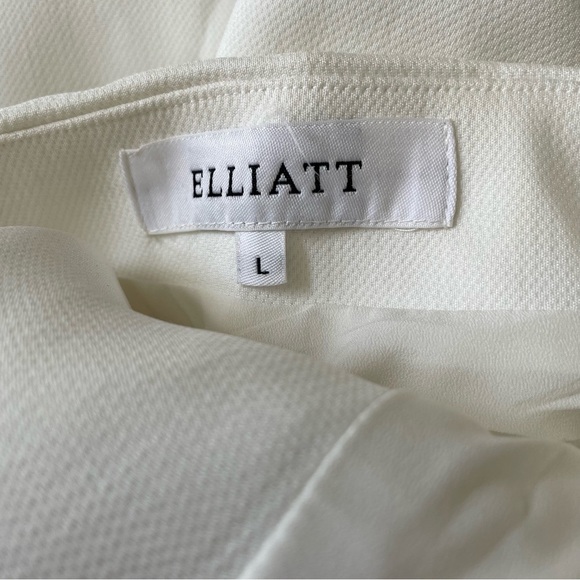 ELLIATT White Blazer Double Breast Mini Dress Halter Neck Backless Dress Size L - Picture 5 of 8